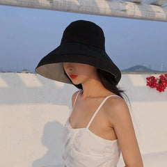 Reversible Wide Brim Bucket Hat