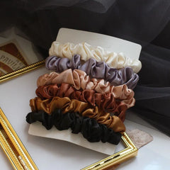 Set of 6: Silky Scrunchies