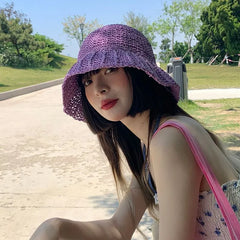 Straw Bucket Hat