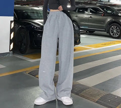 Plain Wide Leg Sweatpants