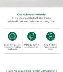 Cica No Sebum Mild Powder