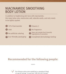 Niacinamide Smoothing Body Lotion