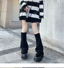 Flared Knit Leg Warmers (Various Designs)