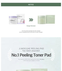 JIWOOGAE Heartleaf BHA Peeling Pad
