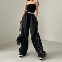 Low Waist Loose-Fit Wide-Leg Sweatpants