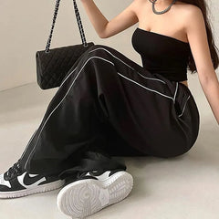 Low Waist Loose-Fit Wide-Leg Sweatpants
