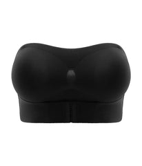 Strapless Front Closure Wireless Bra with 3 pairs removable bra pads
