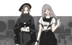 Short-Sleeve Color Block Belted Cutout Crop Tee / Tank Top / Stand Collar Zip Jacket / High Waist Slit Midi Pencil Skirt / Mini Skirt