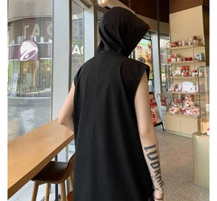 Plain Hooded Tank Top
