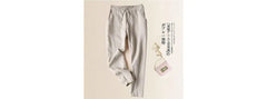 Drawstring Waist Plain Slim Fit Pants
