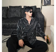 Long-Sleeve Iridescent Shirt