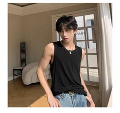 Scoop Neck Plain Tank Top