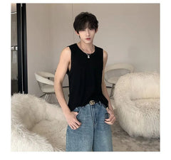 Scoop Neck Plain Tank Top