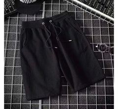 Mid Rise Plain Drawstring Shorts
