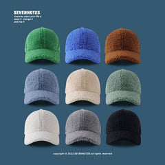 Plain Shearling Baseball Cap