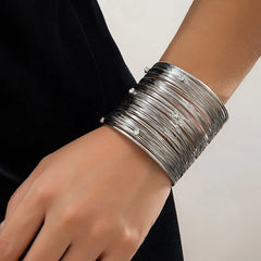 Rhinestone Metal Bangle