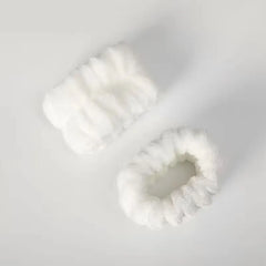 Set Of 2: Plain Fleece Wristband