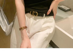 Short-Sleeve V-Neck Plain T-Shirt