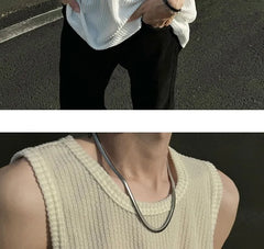 Sleeveless Plain Tee