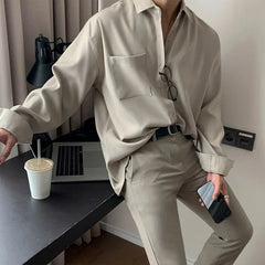 Plain Pocket Detail Shirt