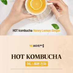 Daily Kombucha Tea with Honey Lemon Ginger 2pcs Bundle Set