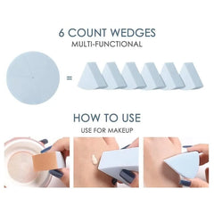 Match Max Make Up Sponge - 6 Count Wedges