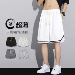 Drawstring Waist Sweat Shorts