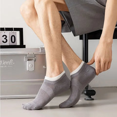 Two Tone Perforated Ankle Socks