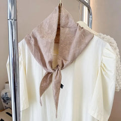 Plain Triangle Cotton Scarf