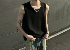 Round Neck Plain Tank Top