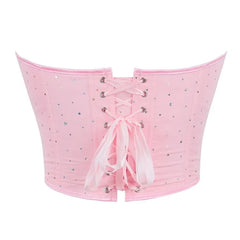 Plain Rhinestone Corset Top