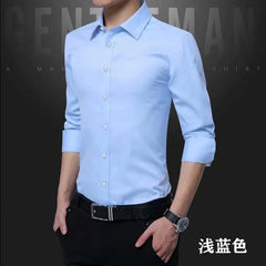Long-Sleeve Plain Shirt