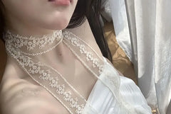 Sheer Lace Light Scarf