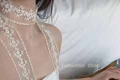 Sheer Lace Light Scarf