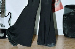 Plus Size High Rise Drawstring Ruched Flared Pants