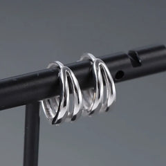 Plain Double Hoop Earring