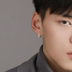 Plain Double Hoop Earring