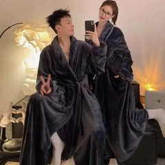 Couple Matching Plain Pajama Robe