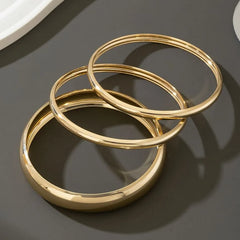 Plain Metal Bangle (Various Designs)