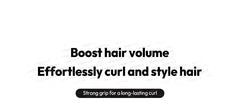 Set: Hair Roller + Metal Styling Hair Clip