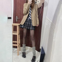 Plain Ribbed Knit Leg Warmer