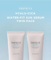 Madagascar Centella Hyalu-Cica Water-Fit Sun Serum 50ml Twin Pack 2sets Bundle Set