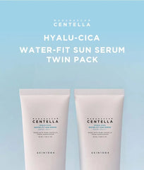 Madagascar Centella Hyalu-Cica Water-Fit Sun Serum 50ml Twin Pack 2sets Bundle Set
