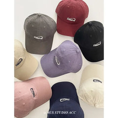 Lettering Embroidered Baseball Cap