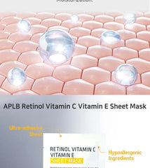 Retinol Vitamin C Vitamin E Sheet Mask