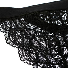 Lace Garter Thong