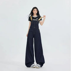 Baggy Denim Jumper Pants (Various Designs)