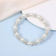 Faux Pearl Beaded Bracelet