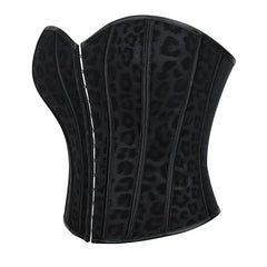 Strapless Sweetheart Neck Leopard Print Bustier Top