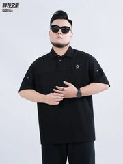 Short-Sleeve Plain Polo Top